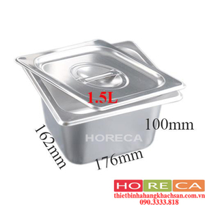 KHAY INOX G/N 1/1X100 GN1/6X100