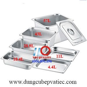 khay inox 2/1 có nắp kín, khay 2/1, khay đựng thực phẩm, khay sấy hoa quả