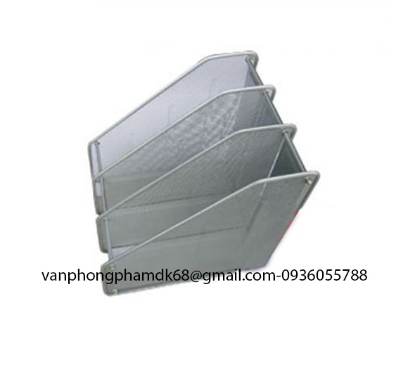 Khay hợp kim lưới 3 ngăn- đứng