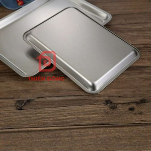 Khay Inox 304 Cao Cấp (Khay Lỗ & Khay Kín) 60x40cm đựng thực phẩm