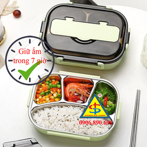 Khay inox 304 đựng cơm giữ nhiệt cho bệnh nhân