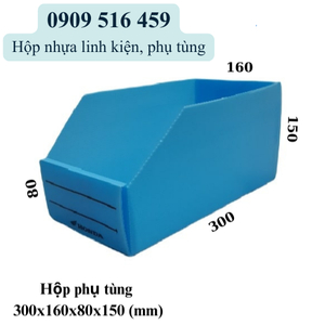 Khay nhựa đựng linh kiện 300x160x80x150mm