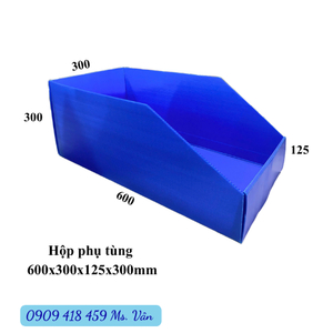 Khay nhựa đựng phụ tùng 600x300x125x300mm