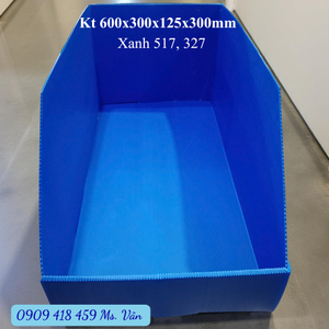 Hộp nhựa phụ tùng, linh kiện 600x300x125x300mm đựng chi tiết lớn nhỏ với nhiều kích thước khác nhau