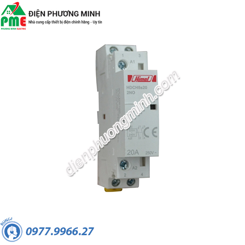 Khởi động từ dạng tép Himel HDCH8S20220 2P 20A 2NO