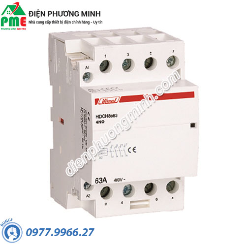 Khởi động từ dạng tép Himel HDCH8S63440 4P 63A 4NO