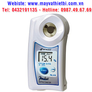 Khúc xạ kế Atago đo nồng độ và nhiệt độ đông đặc của ethylene glycol (°C) Model:PAL-91S