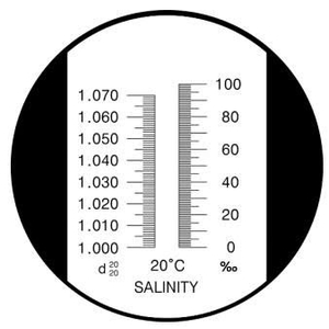 Khúc xạ kế đo độ mặn 0-10%/ salinity 0-10% 1.000-1.070RI optical refractometer/ RHS-10