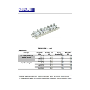 Bộ chia tín hiều truyền hình cáp 12 ngõ PACIFIC 4212AP