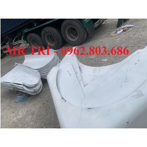 Phụ tùng xe trộn bê tông, phễu nạp, khung chữ A, máng xả