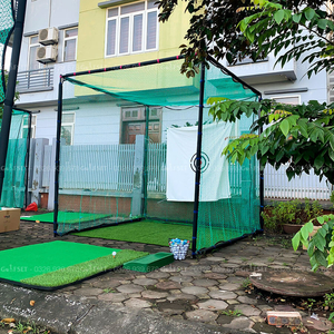 Bộ 2: Khung Tập Swing Golf Vuông 2.5M + Thảm Swing 1.5M