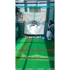 Khung Tập Golf Tại Nhà kích thước 2.5*2.5*1m/ Gồm 2 Lớp Lưới + Hồng Tâm/ Bộ Tập Swing Golf An Toàn Trong Nhà