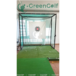 Khung Tập Golf Tại Nhà kích thước 2.5*2.5*1m/ Gồm 2 Lớp Lưới + Hồng Tâm/ Bộ Tập Swing Golf An Toàn Trong Nhà