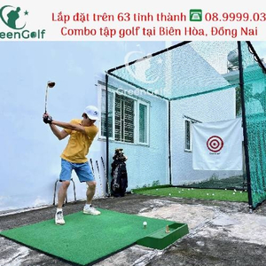 Khung Tập Golf 3x3x3m_Khung Golf Lắp Ghép_ Lưới May Viền