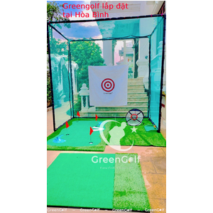 Khung Tập Golf Tại Nhà kích thước 2.5*2.5*1m/ Gồm 2 Lớp Lưới + Hồng Tâm/ Bộ Tập Swing Golf An Toàn Trong Nhà