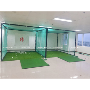 [Combo 01] Khung Tập Swing Golf 3x3x3m + Thảm Cỏ Nhân Tạo Lót Sàn + Thảm Tập Swing Kích Thước 120x120cm