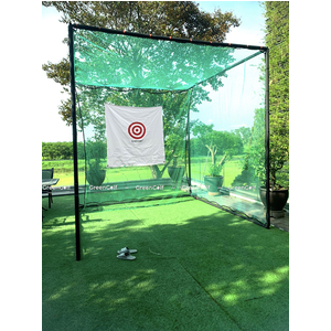 Khung Tập Swing Golf Kích Thước 3x3x3m - Khung Sắt Tĩnh Điện Bọc Bảo Ôn/ Lưới HDPE + Lưới Giảm Chấn/ Hồng Tâm