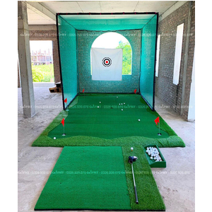 Bộ 5: Combo Khung Lưới Chơi Golf Kèm Thảm Putting & Swing Golf Cỡ Lớn 3M x 5M