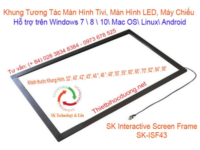 Khung tương tác màn hình 43 inch SK-ISF43