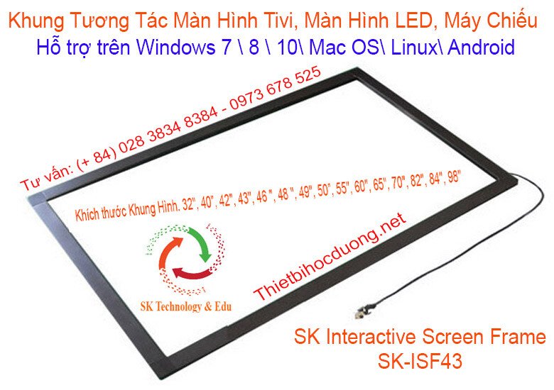Khung tương tác màn hình 43 inch SK-ISF43