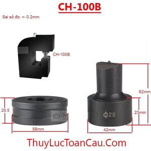 Khuôn đột, chày cối mũi máy đột lỗ CH-100, CH-100B