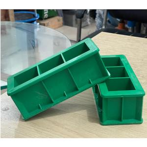 KHUÔN ĐÚC MẪU VỮA 5X5X5 CM (50x50x50 MM) KÉP 3 BẰNG NHỰA