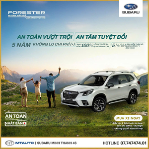 Khuyến mãi chưa từng có dành cho SUBARU FORESTER và SUBARU CROSSTREK trong tháng 10/2025