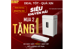 khuyến mãi - khi mua máy hủy giấy Dino Grand