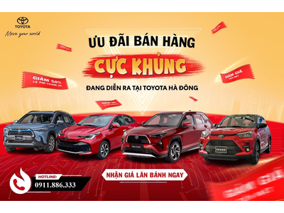 KHUYẾN MẠI KHỦNG KHI MUA XE TOYOTA TRONG THÁNG 12