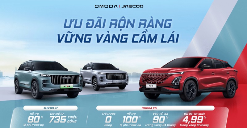 Omoda & Jaecoo Quận 9 (Thủ Đức) chính thức triển khai chương trình khuyến mãi đặc biệt trong tháng 10/2025