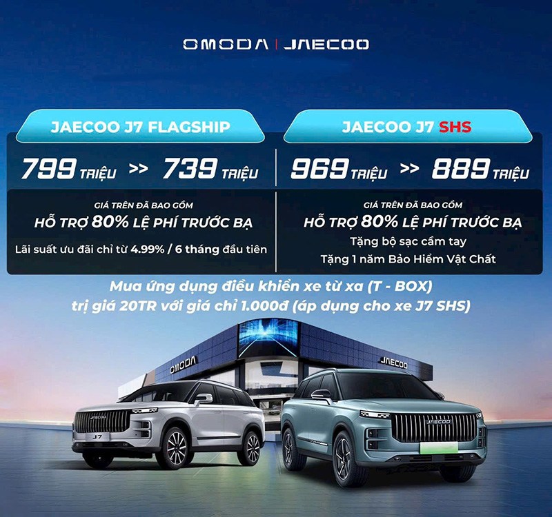 Jaecoo J7 - SUV Hạng Sang Với Ưu Đãi Chưa Từng Có Tại Omoda & Jaecoo Quận 9