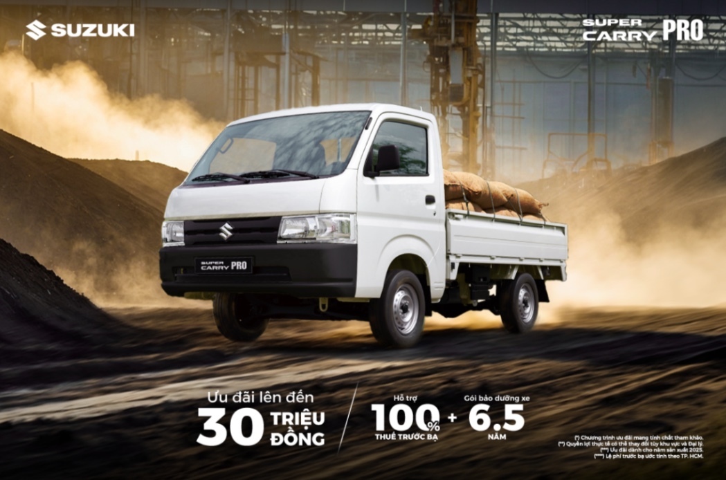 Khuyến Mãi Xe Tải Suzuki Tháng 05/2026: Giảm Đến 30 Triệu, Hỗ Trợ 100% Trước Bạ