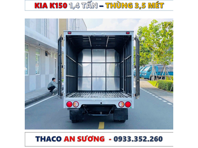 GIÁ XE TẢI KIA K150 THÙNG KÍN TẢI TRỌNG 1,49 TẤN MỚI NHẤT