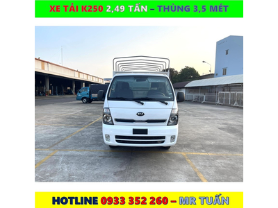 XE TẢI KIA K250 TẢI 2,490KG MỚI NHẤT
