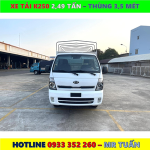 XE TẢI KIA K250 TẢI 2,490KG MỚI NHẤT