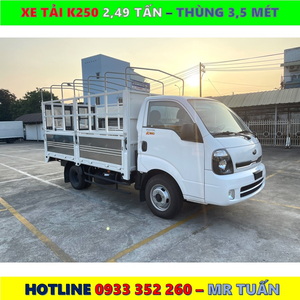 XE TẢI KIA K250 TẢI 2,490KG MỚI NHẤT