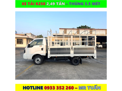 XE TẢI KIA K250 TẢI 2,490KG MỚI NHẤT