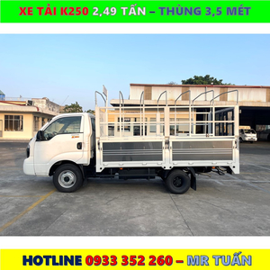 XE TẢI KIA K250 TẢI 2,490KG MỚI NHẤT