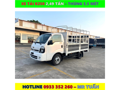 XE TẢI KIA K250 TẢI 2,490KG MỚI NHẤT