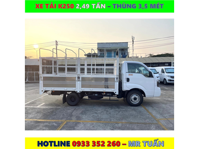 XE TẢI KIA K250 TẢI 2,490KG MỚI NHẤT