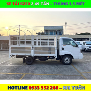 XE TẢI KIA K250 TẢI 2,490KG MỚI NHẤT