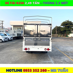 XE TẢI KIA K250 TẢI 2,490KG MỚI NHẤT