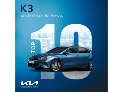 KIA K3 VÀO TOP 10 XE BÁN CHẠY NHẤT NĂM 2021
