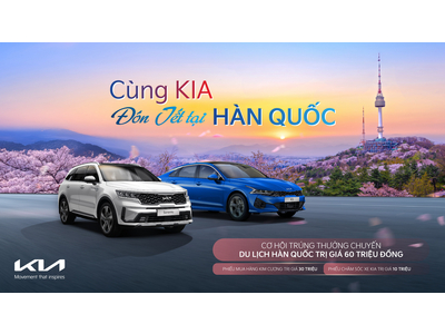 Kia K5 và Kia Sorento ưu đãi đặc biệt, nhận quà khủng gần nửa tỷ đồng
