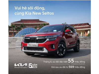 Kia New Seltos ưu đãi đặc biệt 55 triệu, giá chỉ từ 569 triệu đồng