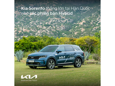 Kia Sorento thắng lớn tại Hàn Quốc nhờ các phiên bản Hybrid
