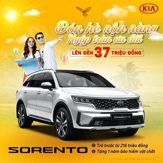 KIA Hải Dương Khuyến Mại Cho Khách Hàng Sở Hữu KIA SORENTO (ALL NEW)
