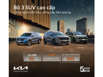 Kia tăng ưu đãi cho nhiều dòng xe trong tháng 12, cao nhất lên đến 100 triệu đồng