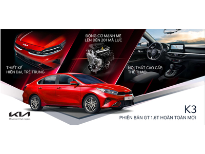 KIA VIỆT NAM GIỚI THIỆU PHIÊN BẢN KIA K3 1.6 TURBO GT HOÀN TOÀN MỚI