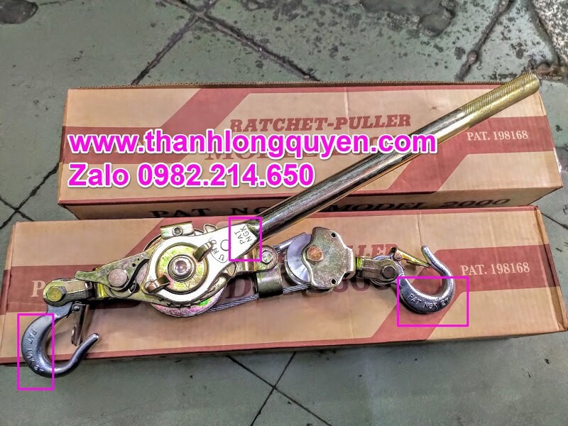 KÍCH CĂNG CÁP 2 TẤN PAT NGK NO2000 CHÍNH HÃNG